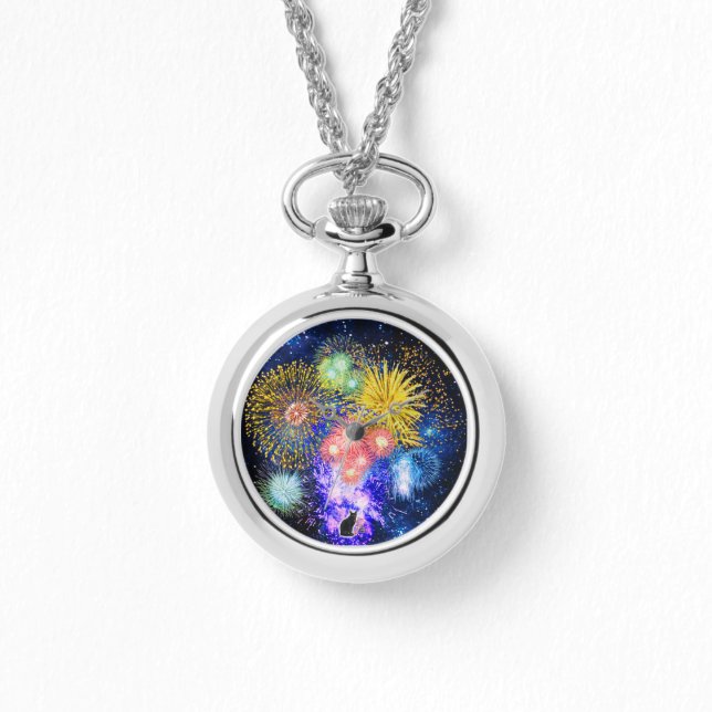 Fireworks Bursts  Armbanduhr (Vorderseite)