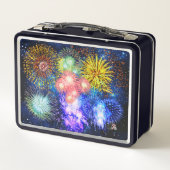 Fireworks Bursts Metal Lunchbox (Rückseite)