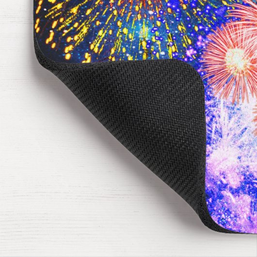 Fireworks Bursts Mouse Pad Mousepad (Ecke)