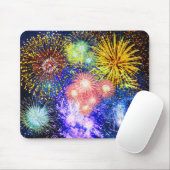 Fireworks Bursts Mouse Pad Mousepad (Mit Mouse)