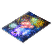 Fireworks Bursts Notizblock (Linke Seite)
