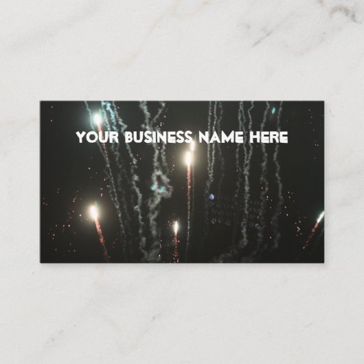 Fireworks Business Cards Visitenkarte (Vorderseite)