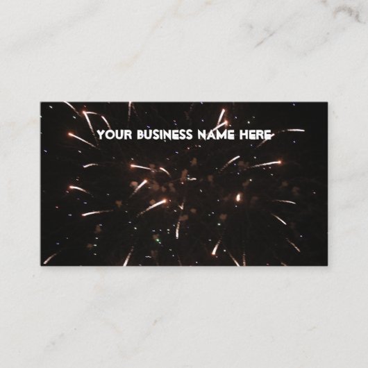 Fireworks Business Cards Visitenkarte (Vorderseite)
