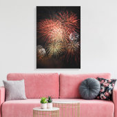 Fireworks Canvas Print 20 Leinwanddruck (Insitu (Wohnzimmer))