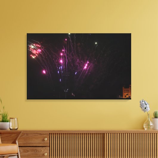 Fireworks Canvas Print Leinwanddruck (Insitu (Wohnzimmer))