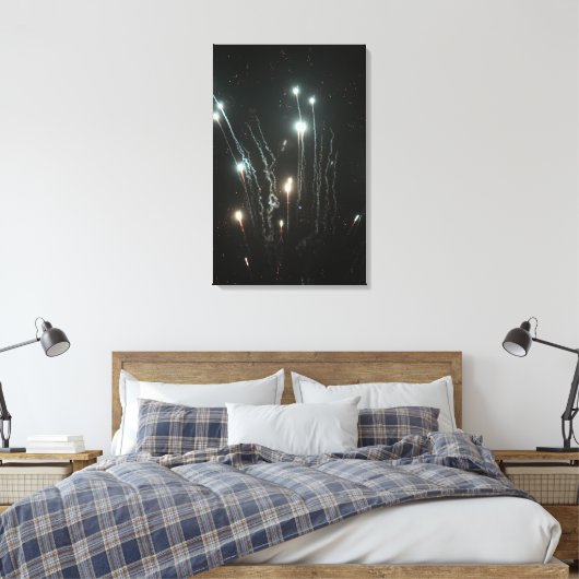 Fireworks Canvas Print Leinwanddruck (Insitu (Schlafzimmer))