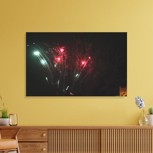 Fireworks Canvas Print Leinwanddruck (Insitu (Wohnzimmer))