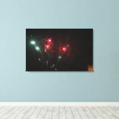 Fireworks Canvas Print Leinwanddruck (Insitu (Holzboden))