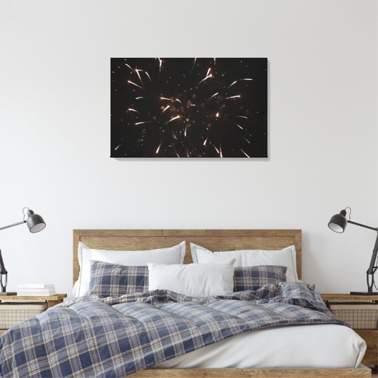 Fireworks Canvas Prints Leinwanddruck (Insitu (Schlafzimmer))