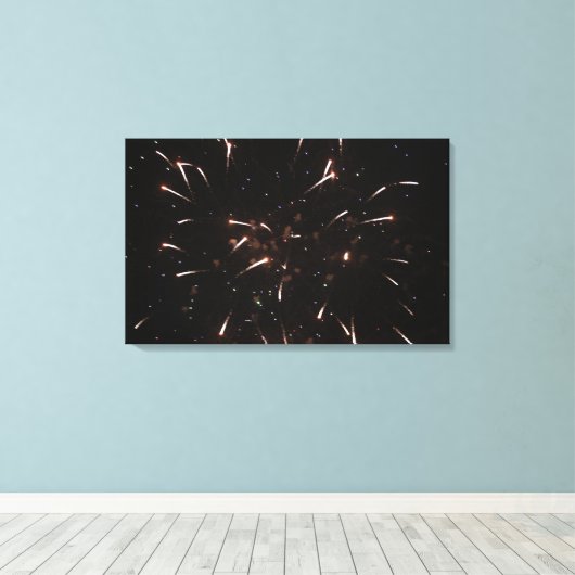 Fireworks Canvas Prints Leinwanddruck (Insitu (Holzboden))
