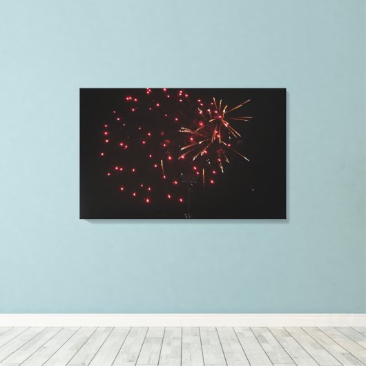 Fireworks Canvas Prints Leinwanddruck (Insitu (Holzboden))