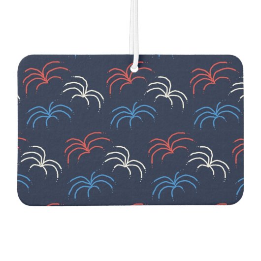 Fireworks Car Air Freshener (Navy Blue & Red) Autolufterfrischer (Vorderseite)