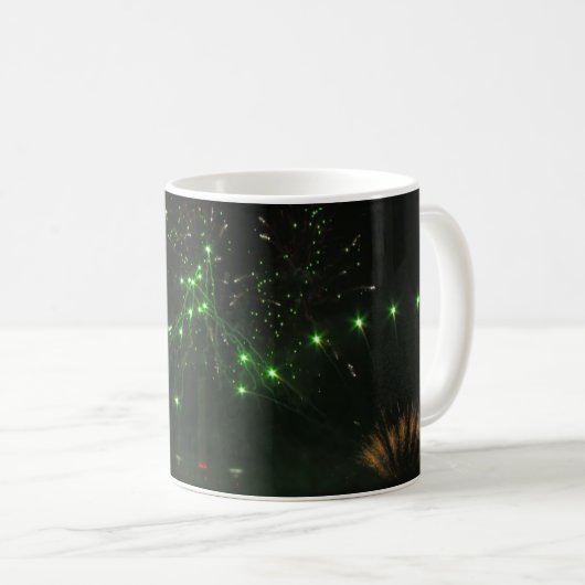 Fireworks Classic Coffee Mug Kaffeetasse (VorderseiteRechts)