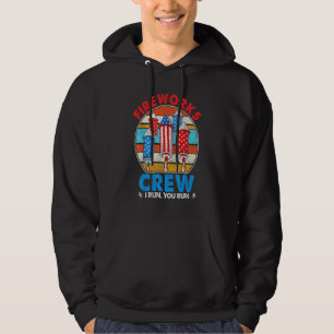 Fireworks Crew Ich führe Sie laufen 4. Juli Vintag Hoodie