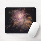 Fireworks Custom Monogram Mousepad (Mit Mouse)