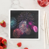 Fireworks Custom Paper Napkins Serviette (Beispiel)