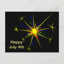 Fireworks Design 2. Juli 4. Postkarte