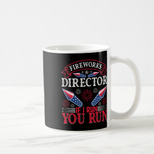 Fireworks Director American Flag 4. Juli Kaffeetasse