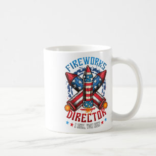 Fireworks Director I Run You Run 4th July Indep Kaffeetasse