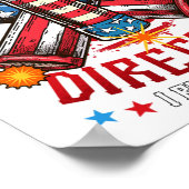 Fireworks Director I Run You Run 4th July Indep Poster (Ecke)