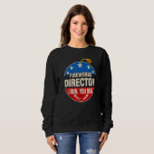Fireworks Director I Run You Run 4th July S Sweatshirt (Vorne ganz)