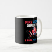 Fireworks Director I Run You Run 4th July USA F Kaffeetasse (VorderseiteRechts)