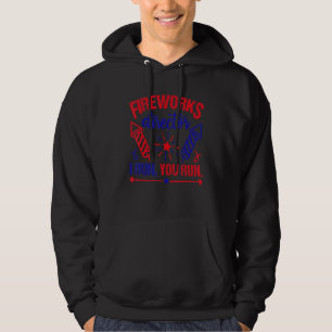 Fireworks Director I Run You Run 4th July USA Hoodie