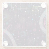 Fireworks Display: Abstract Art  Glasuntersetzer (Rückseite)