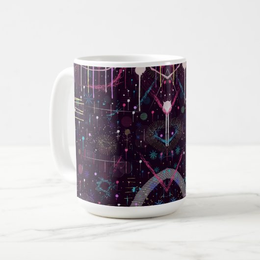 Fireworks Display: Abstract Art  Kaffeetasse (Vorderseite Links)