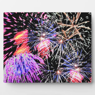 Fireworks Display Fotoplatte