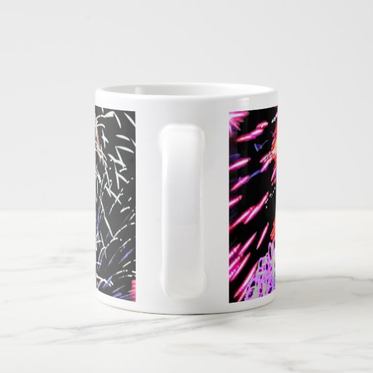 Fireworks Display Jumbo-Tasse (Rückseite)