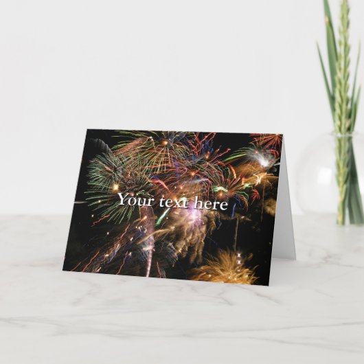 Fireworks Display Karte (Vorderseite)