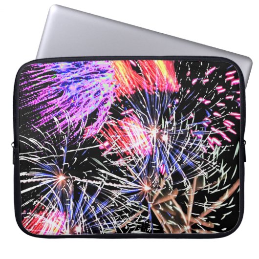 Fireworks Display Laptopschutzhülle (Vorderseite)
