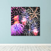 Fireworks Display Leinwanddruck (Insitu (Holzboden))