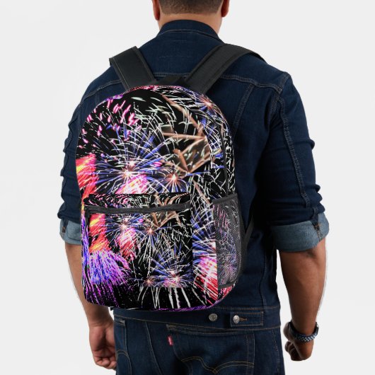 Fireworks Display Patriotic Holiday Bedruckter Rucksack (Insitu (Modell))