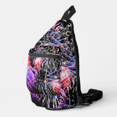 Fireworks Display Patriotic Holiday Crossbody Bag (Rechte Ecke)