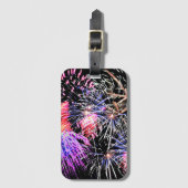 Fireworks Display Patriotic Holiday Gepäckanhänger (Vorderseite Vertikal)