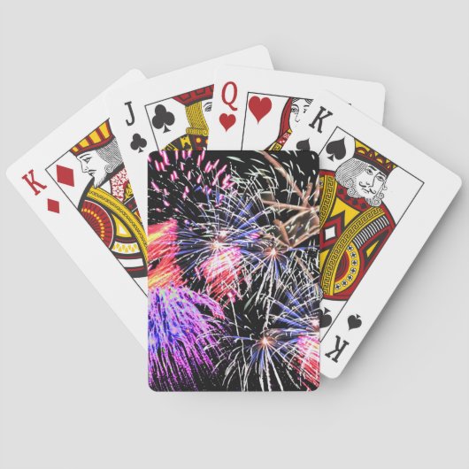 Fireworks Display Patriotic Holiday Spielkarten (Rückseite)