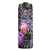 Fireworks Display Patriotic Holiday Thermosbecher (Vorderseite)