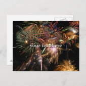 Fireworks Display Postkarte (Vorne/Hinten)