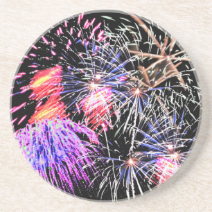 Fireworks Display Sandstein Untersetzer