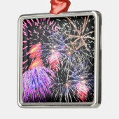 Fireworks Display Silbernes Ornament (Links)