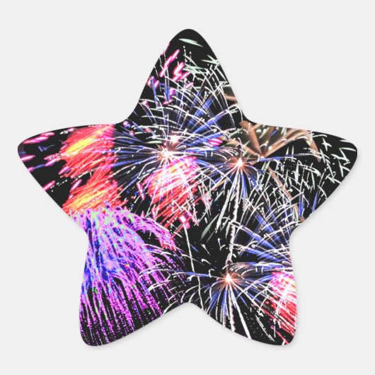 Fireworks Display Stern-Aufkleber (Vorderseite)