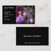 Fireworks Display Visitenkarte (Vorne/Hinten)