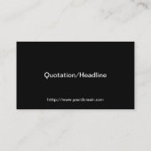 Fireworks Display Visitenkarte (Rückseite)