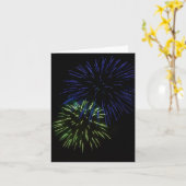 Fireworks Double Burst Karte (Gelbe Blume)