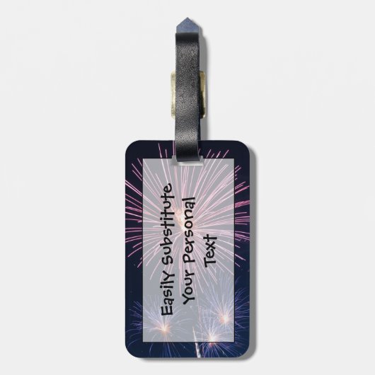 Fireworks Easy ID Personal Gepäckanhänger (Rückseite vertikal)