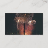 Fireworks, Eiffel Tower, Paris, Frankreich Visitenkarte (Rückseite)