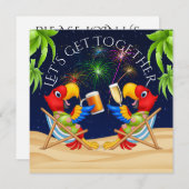 FIREWORKS - Einladung (Vorne/Hinten)