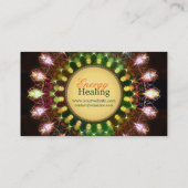 Fireworks Energy Mandala New Age Business Card Visitenkarte (Rückseite)